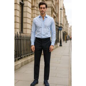 Paul Smith Made in Italy Black White Stripe Pants Trousers   Mens Size Large